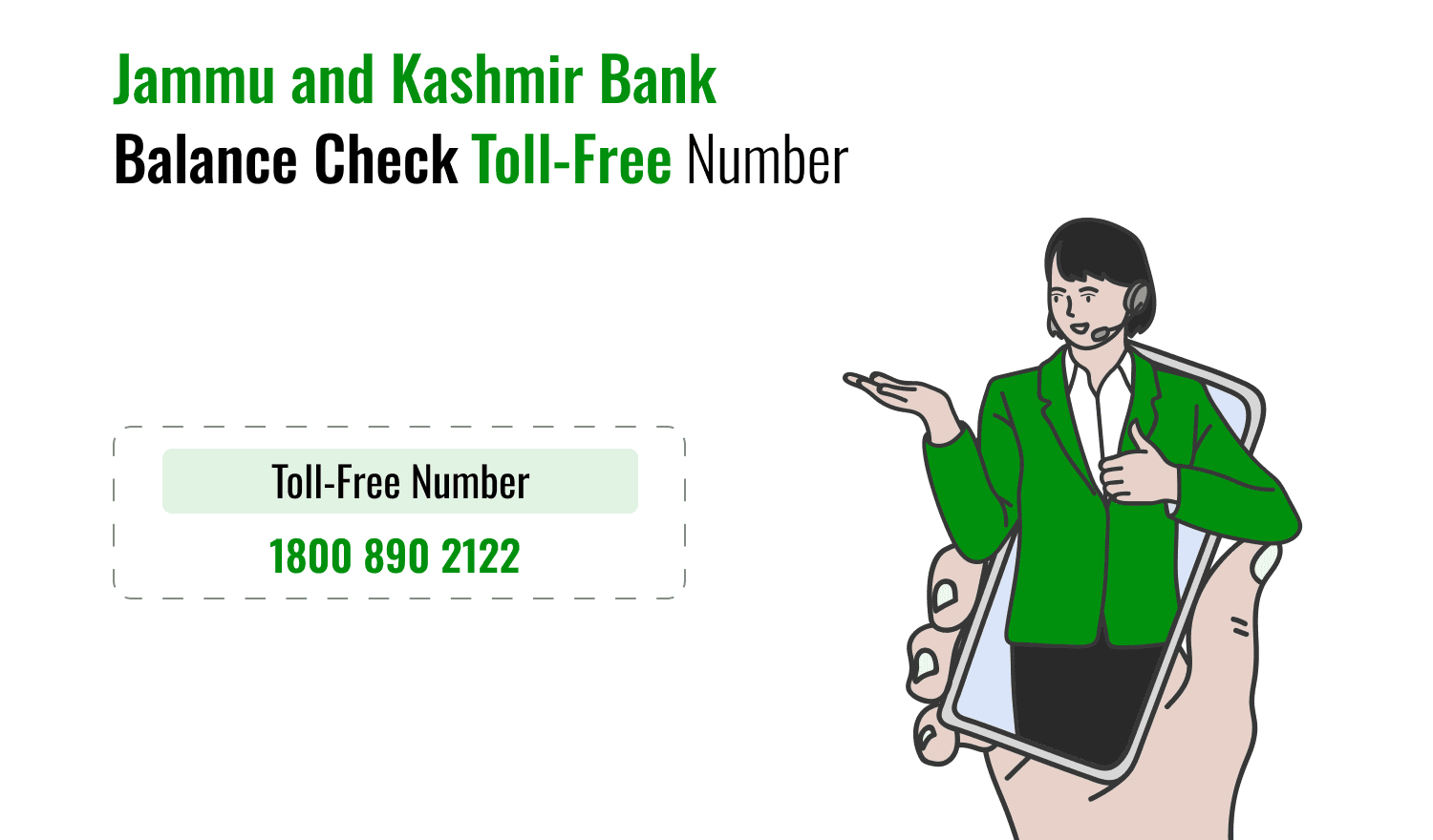 Jammu and Kashmir Bank Balance Check Toll-Free Number